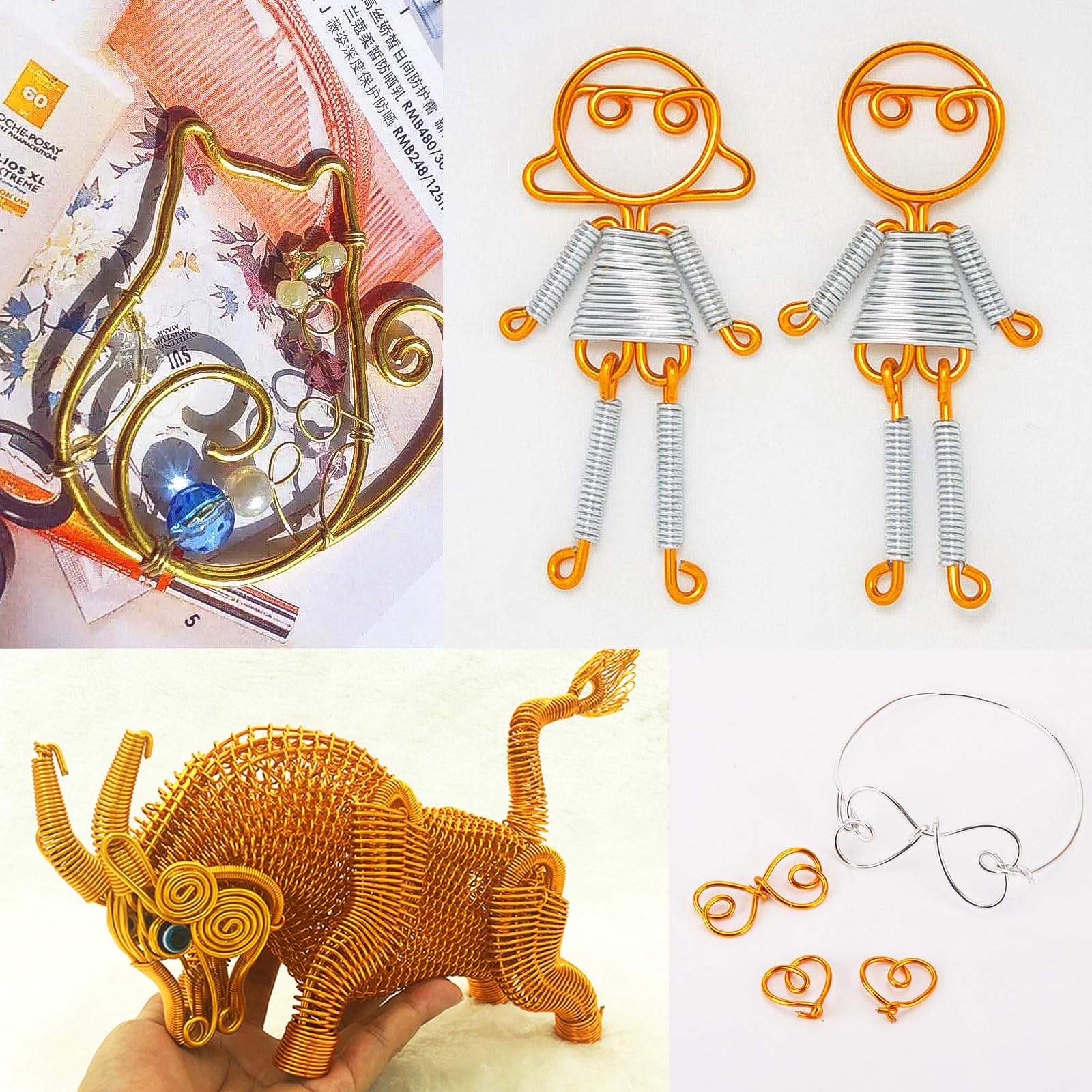 98.4 Feet 3mm Aluminum Wire, Bendable Metal Craft Wire, Armature Wire for Sculpting, Making Dolls Skeleton DIY Crafts (Silver, 30 m x 3 mm, 1 Roll)