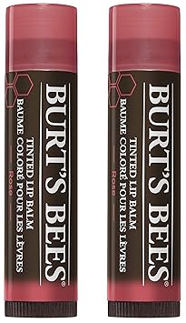 Burt's Bees Tinted Lip Balm - Rose 0.15 Ounce 2 Pcs