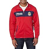 Icon Sports Federacion Mexicana de Futbol Asociacion Club Deportivo Guadalajara - Chivas Mens Centering Full-Zip Track Jacket, Red, Large