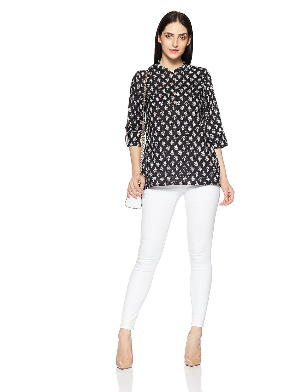 amazon brand- myx women's cotton short kurta