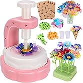 Flower Bouquet Craft Kit for Girls, Arts and Crafts Toys for Kids Ages 4-8, DIY Educational Flower Making Set, Birthday Gifts for 4 5 6 7 8 9 Year Old Girls, Mess-Free Creative Preschool Activity Toy