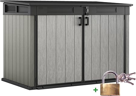 Ondis24 Keter Wheelie Bin Box With Lock 2020l Bin 3 X 240l Wheelie Bin Bicycle Garden Tools Vented Tool Box Garden Box Wheelie Bin Cover Grey Amazon De Garten