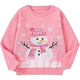 MyFav Ugly Christmas Sweater Girls Funny Xmas Kids Holiday Sweater Novelty Outfit Crewneck Pullover Tops