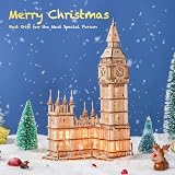 ROBOTIME 3D Puzzle Big Ben Wooden Model Kit Laser Cut 220 Parts view 2