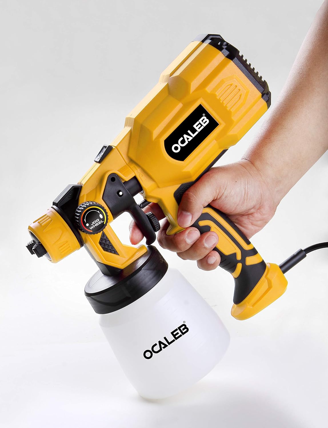 Ocaleb Paint Sprayer 550w Electric Paint Spray Gun Handheld Painting 800ml Airless with 3pcs different Size of Copper Nozzle 1.0mm/ 1.8mm/ 2.5mm 3 spray patterns fence sprayer outdoor furniture - Image 5