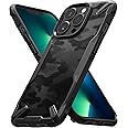 Ringke Fusion-X Compatible with iPhone 13 Pro Max Case, Camouflage Design Hard Back Heavy Duty Shockproof Advanced Protective TPU Bumper Phone Cover - Camo Black