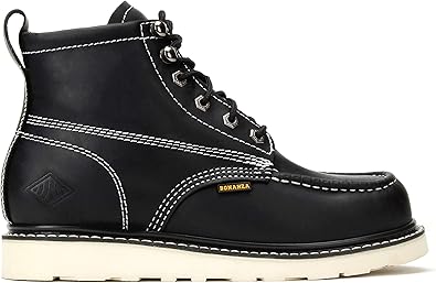 black wedge boots mens