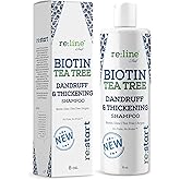 Anti Dandruff Shampoo for Men - Tea Tree Oil & Zinc Shampoo for Dandruff & Thinning Hair (8 OZ)