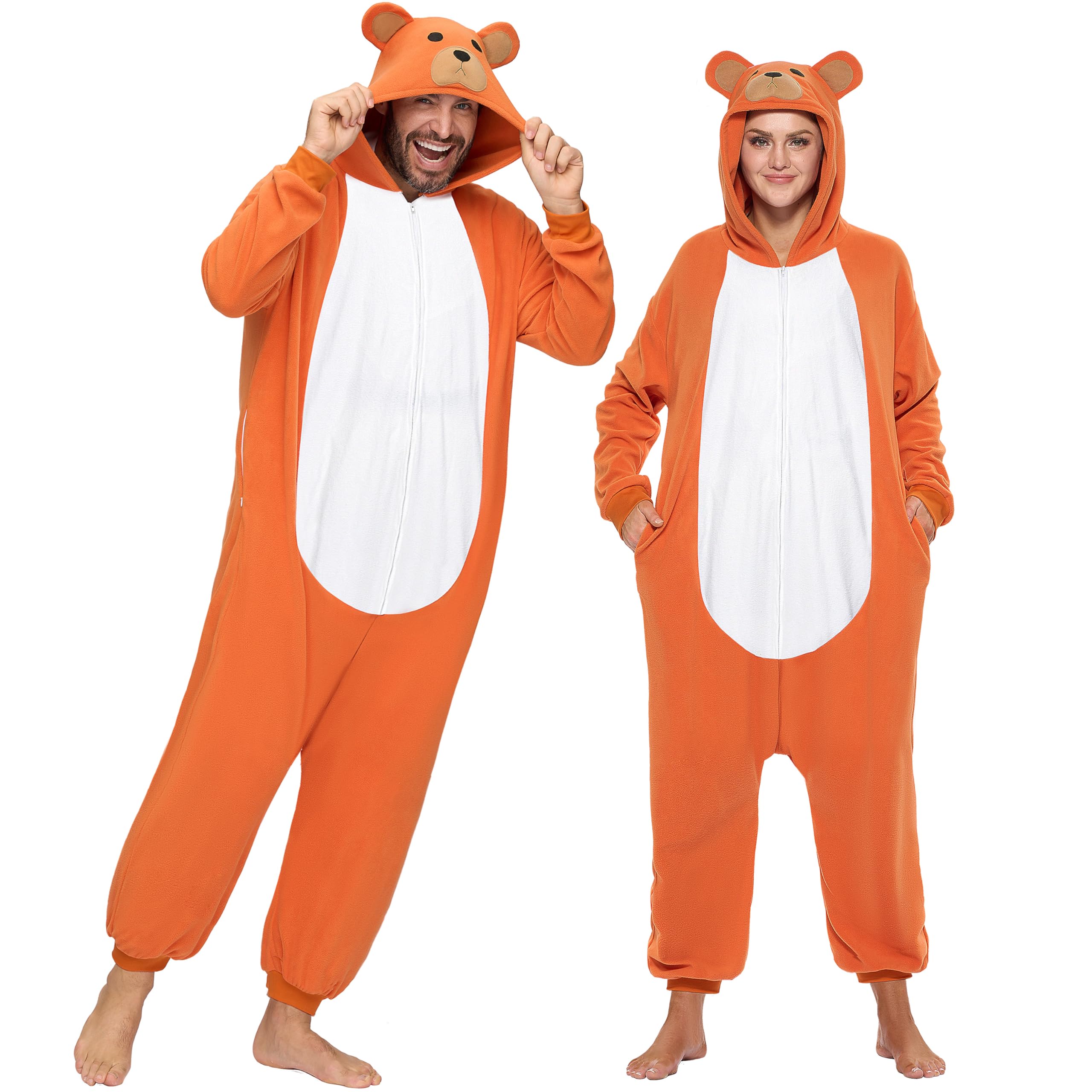 Pijama Disfraz Adulto Gaviota Halloween - Mono Con Capucha, Alas En Mangas, Tallas M A XL, Poliéster