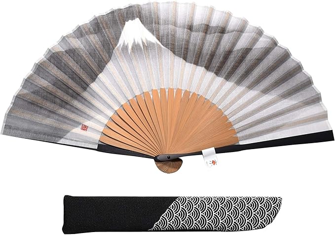 Amazon 日本製 京扇子認定ブランド 布貼り扇子 墨絵 富士 メンズ 父の日 プレゼント 日本画 和装小物 通販