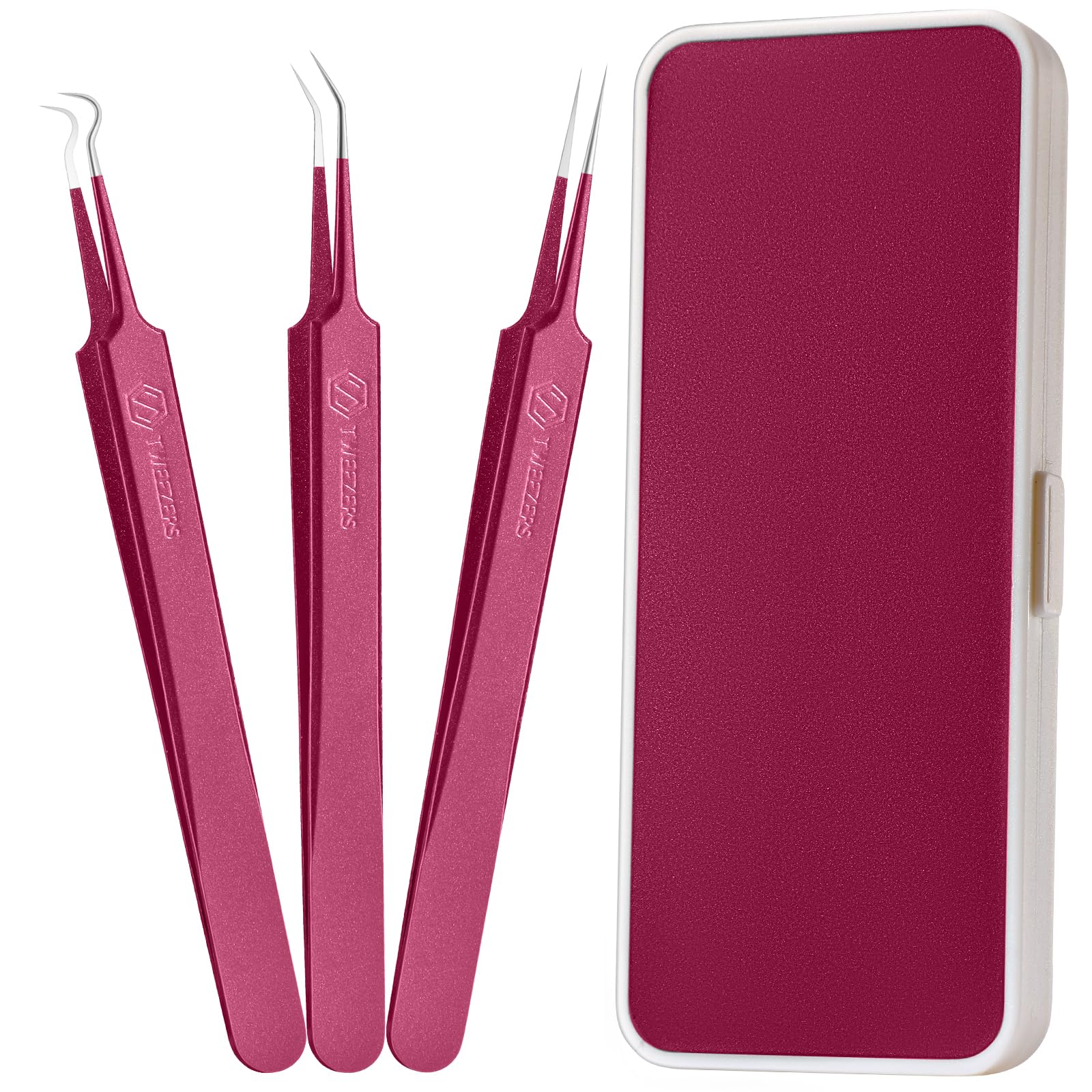 Photo 1 of WSYUB Blackhead Remover Tweezers,Professional Facial Blackhead Tweezers,Ingrown Hairs TweezersPimple Popper Tool Kit, Dermatologist Tweezers for Acne Removal, Extraction Tweezers