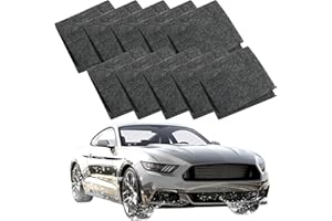 YOUSHEME Nano Sparkle Cloth,Nano Sparkle Cloth Car Scratch Remover,Multipurpose Nano Car Paint Restore Cloth with Sponge(10Pcs,4 * 8in)