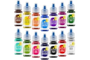 Jelife 14 Colors Food Coloring Liquid Set, Edible Cake Decorating Food Grade Colorant Alimentaire for Baking, Icing, Cookie, 