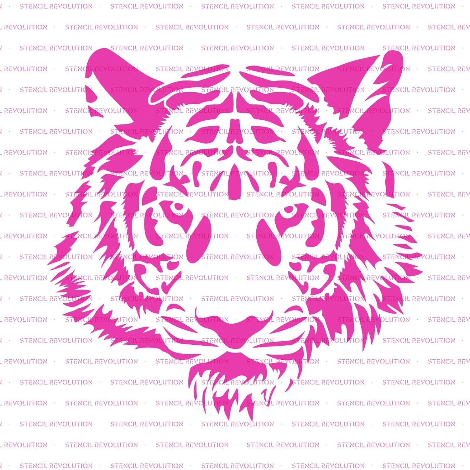 Tiger Head Stencil Template Reusable Stencil With Multiple Sizes Available