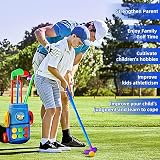 Doloowee Kids Golf Set Toddler Golf Clubs 4 Color Sticks 6 Balls 2 Holes Toy view 4