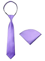 Spring Notion Boys' Satin Zipper Necktie and