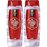 Old Spice Moisturizing Body Wash for Men, Hydro Wash, 2-in-1 Long Lasting Scent & Deep Hydration, 24/7 Shower Fresh, Swagger Scent, 21 oz (Pack of 2)