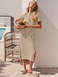 ANRABESS Women's 2025 Summer Maxi Tshirt Dress