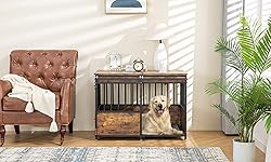 KOOPRO 40 Inch Dog Crate Furniture with Cushion for