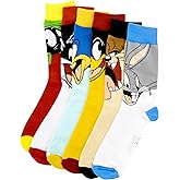 Hyp Looney Tunes Characters 6-Pack Crew Socks