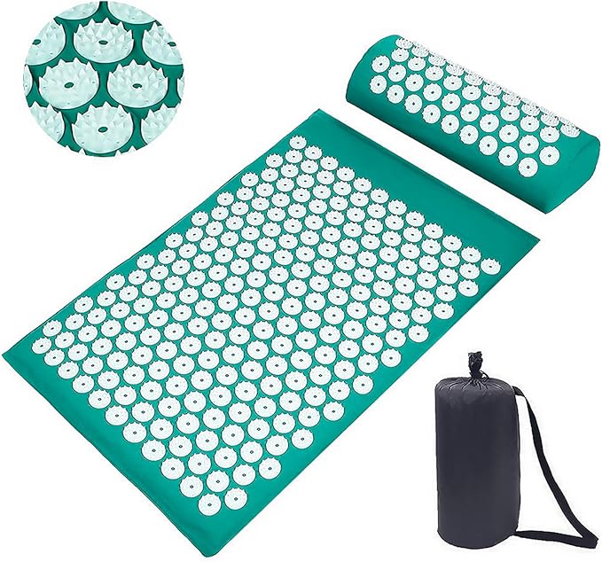 McNory Lotus Acupoint Acupressure Mat and Pillow Set,Acupuncture