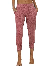 icyzone Women's Active Joggers Sweatpants - Athletic Yoga Lounge Capris with Pockets