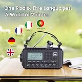 ROCAM DAB+/DAB/FM Wind Up Solar Radio 5000mAh LCD LED Reading Lamp view 9