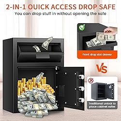 2.6 Cuft Depository Safe for Business with Quick