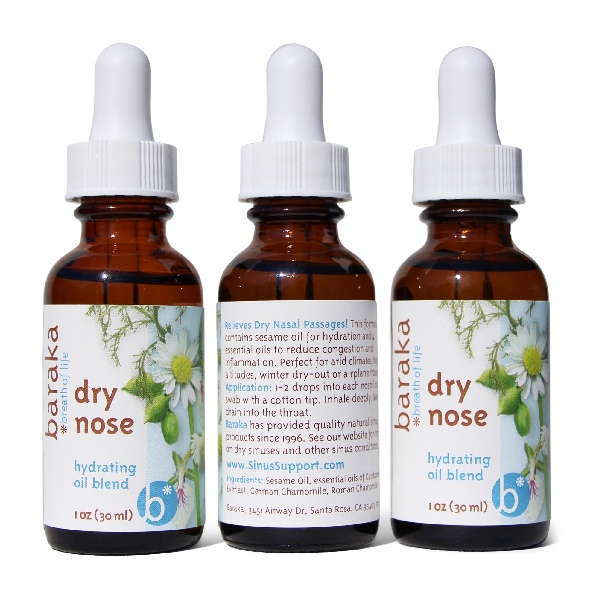 Buy Baraka Dry Nose Nasal Moisturizer w/ 4 Aromatherapy Essential Oils