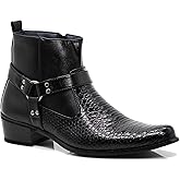 Enzo Romeo WT10 Men's Western Cowboy Motorcycle Ankle Boots
