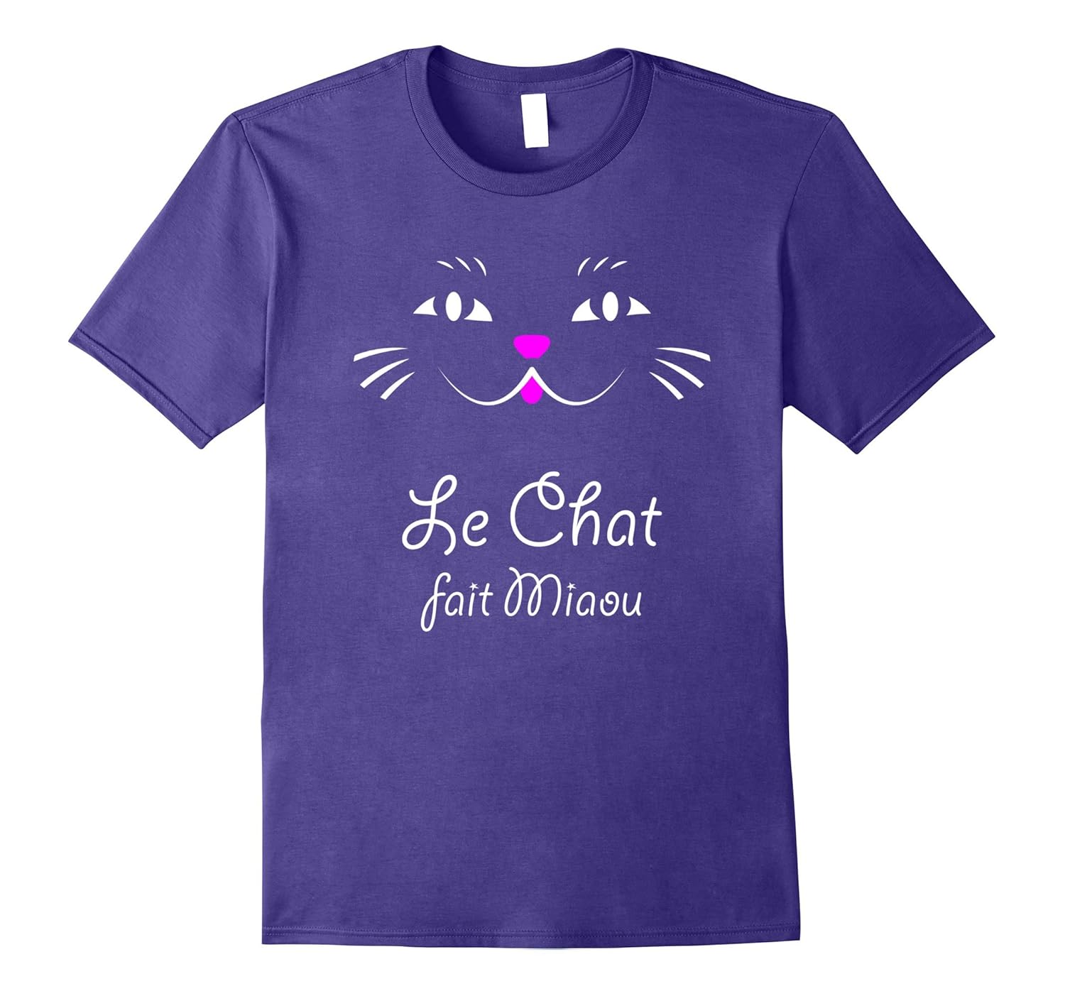 The Cat Says Meow French T-Shirt-ANZ