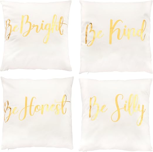 Amazon Com Juvale Throw Pillow Covers 4 Pack Decorative Couch
