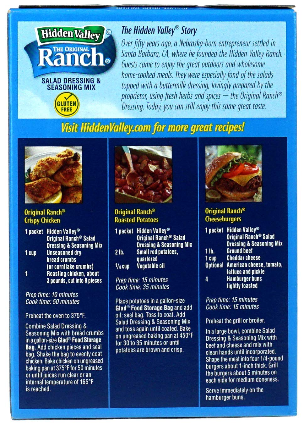 Hidden Valley The Original Ranch Salad Dressing and Seasoning Mix, 28