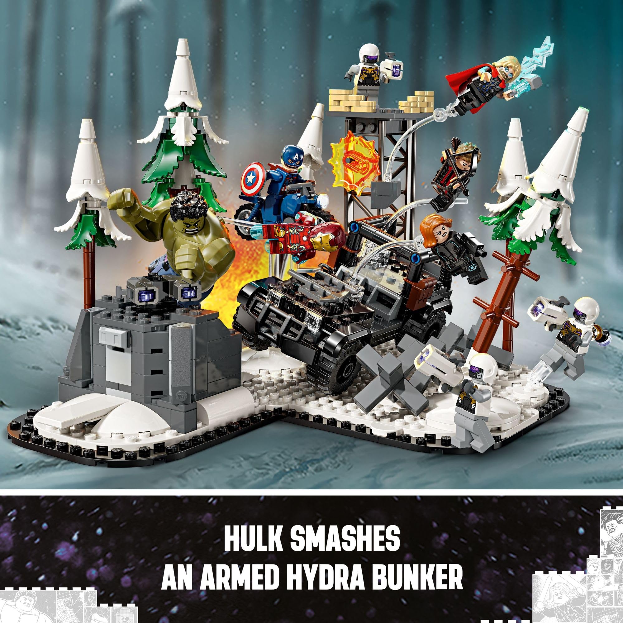 LEGO Marvel The Avengers Assemble: Age of Ultron Building Toy Set - Marvel Toy & Figures for Boys & Girls, Ages 10+ - Gift Ideas for Kids - Includes 6 Superhero Minifigures - 76291