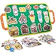 CHEFAN Felt/Flannel Board Story Set of 4, PRECUT Felt Pieces for Preschool Toddlers, Three Little Pigs|Goldilocks and Three B