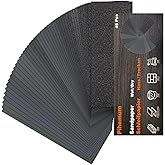 45 PCS Wet Dry Sandpaper 80-5000 Grit Sheets for Polishing &amp; Finishing | 9 x 3.6 Inch Sand Paper Assortment Pack, Silicon Carbide Abrasive, Grit Marked Sheets, Wood, Metal &amp; Automotive Polishing