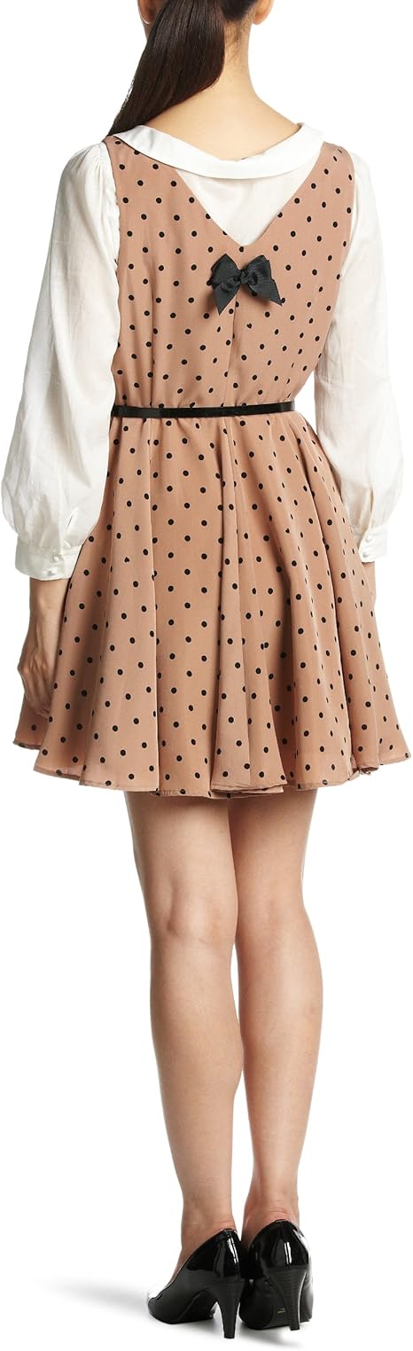 Amazon アースミュージックアンドエコロジー Earth Music Ecology Cm使用 ハートドットワンピース ブラウス セット h 114 ピンク S ワンピース チュニック 通販