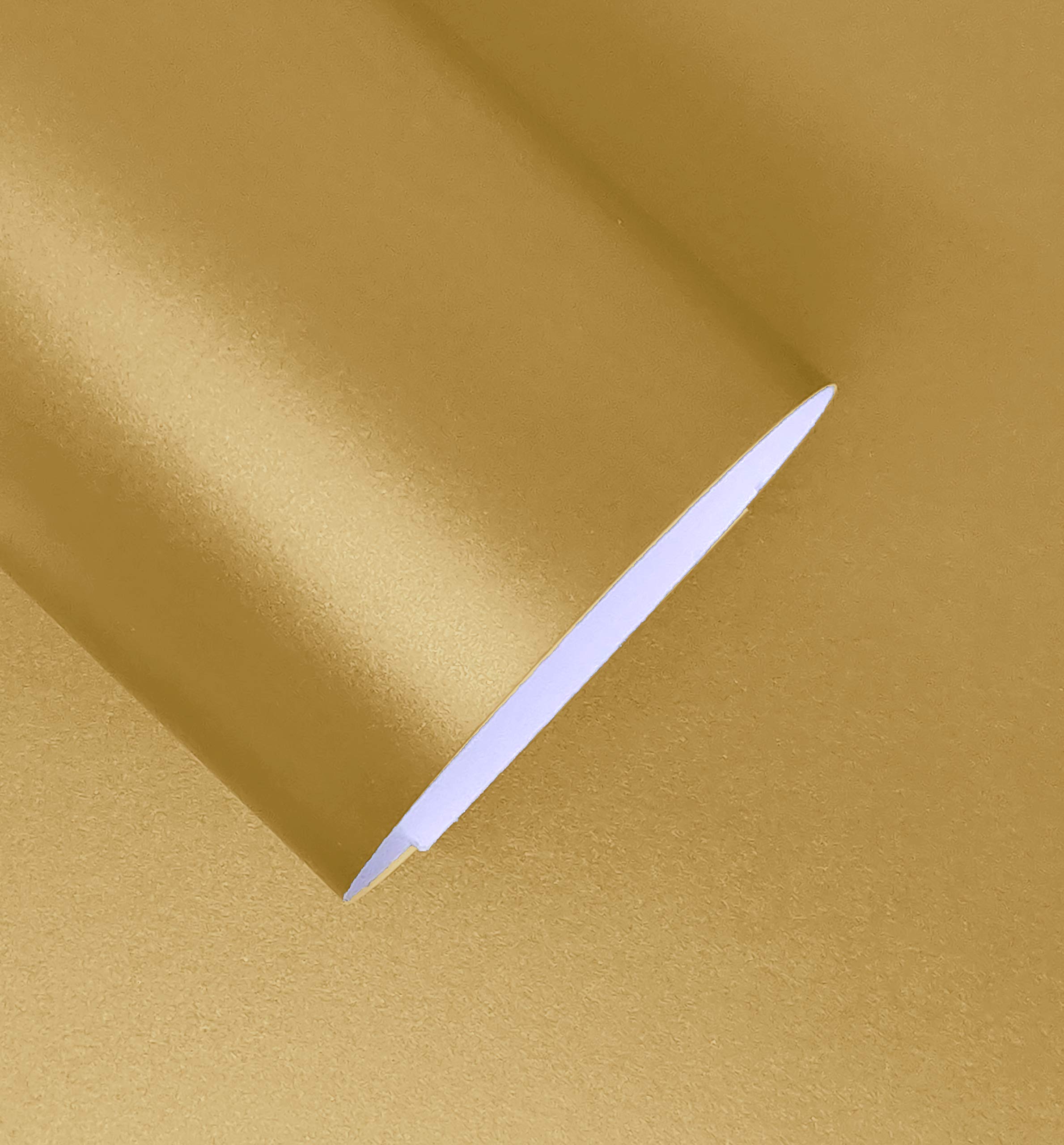 COSMOSPearl A4 Single Sided Pearlescent Craft Card 300 GSM Pack of 10 Pearlised Sheets (Mustard Gold)
