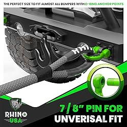 Rhino USA D Ring Shackles (2-Pack) - 41,850lb Break