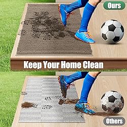 IM HOME Chenille Absorbent Outdoor Doormat 36" x