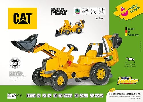 rolly toys CAT Construction Pedal Tractor: Backhoe Loader (Front