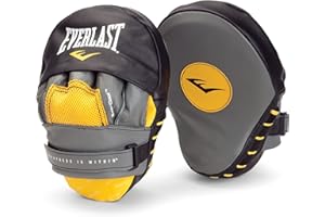 Everlast Mantis Punch Mitts (Set of 2) - Durable Leather Boxing Training Mitts for Punching & Sparring - Perfect for MMA, Kic