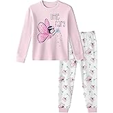Yoofoss Toddler Pajamas 100% Organic Cotton Girls Boys Pajamas for Kids Fall Winter Snug Fit Long Sleeves Pjs Set