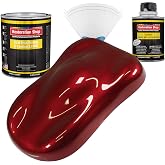 Restoration Shop Fire Red Pearl Acrylic Enamel Auto Paint - Quart Kit | Professional Single Stage High Gloss Automotive Paint, Car, Truck, Equipment Coating, 8:1 Mix Ratio, 2.8 VOC