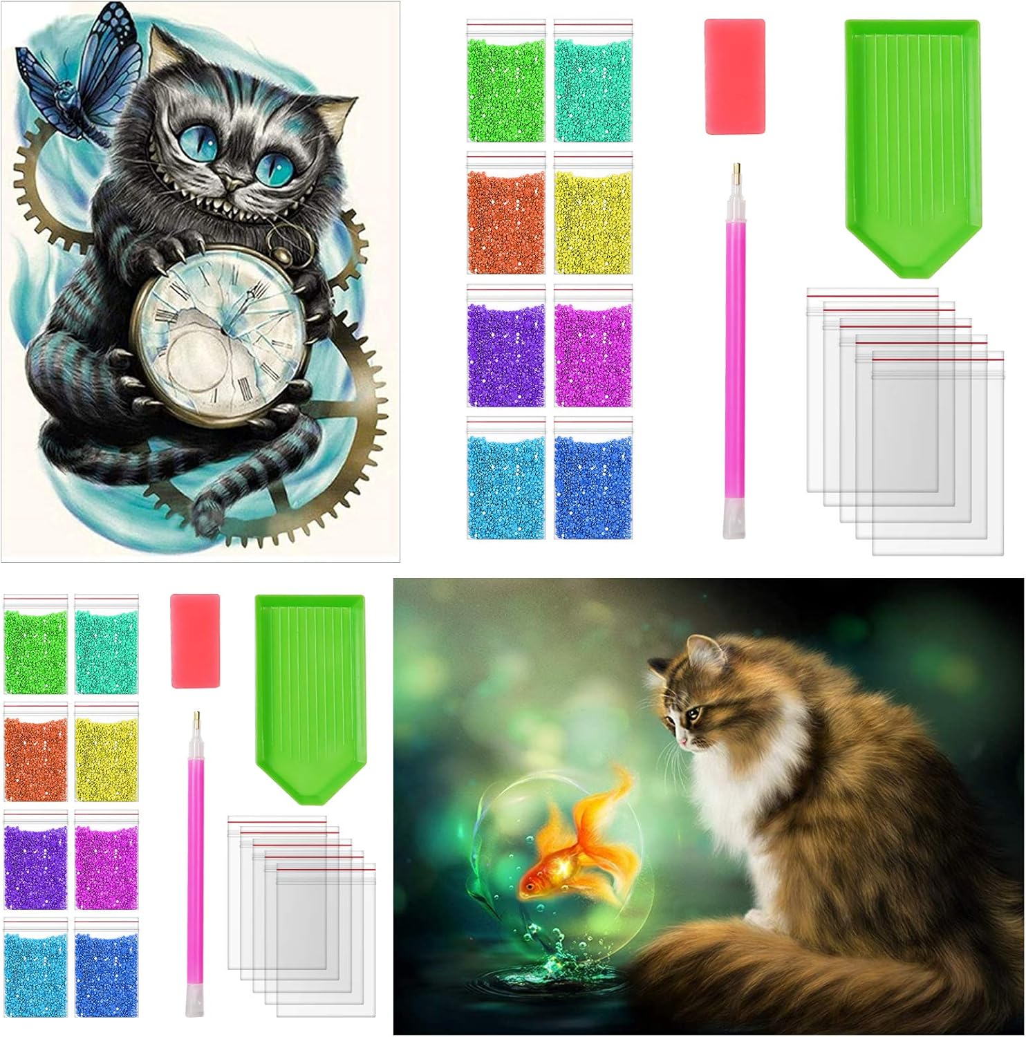 Katze 5d Diy Diamond Painting Diamant Malerei Set MJ1138