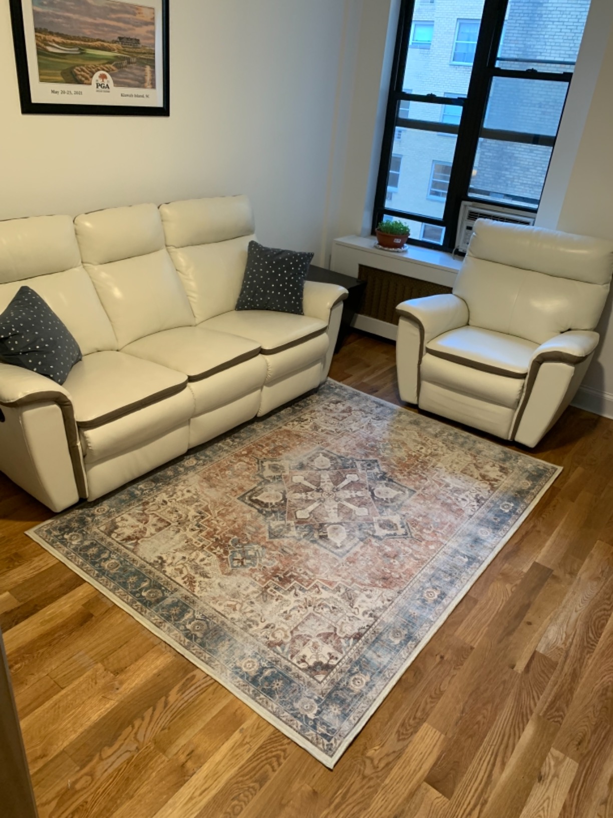 38/mo Finance Ruggable Kamran Royal Blue Machine Washable Area