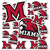 Desert Cactus Miami University (OH) Sticker Redhawks Sticker Vinyl Decals Laptop Water Bottle Car Scrapbook Sheet T1 (Type 1-1)