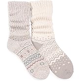 MUK LUKS womens Slouch Heat Retainer Sock (2 Pair Pack)