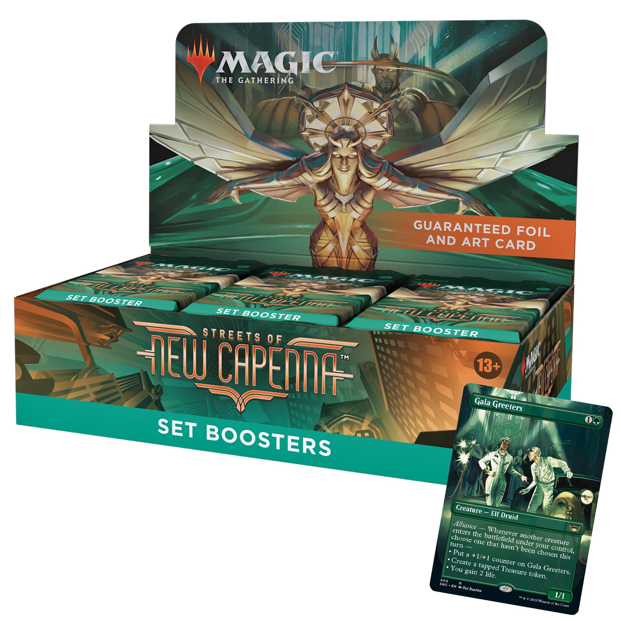Magic The Gathering Streets of New Capenna Set Booster Display of 30 Packets, (C95180000)
