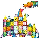 Diytoy Magnetic Tiles,100PCS 3D Building Blocks, Magnets Building Set for Kids, Construction STEM Stacking Toys, Magnets Toy Gift for Toddlers, Boys and Girls